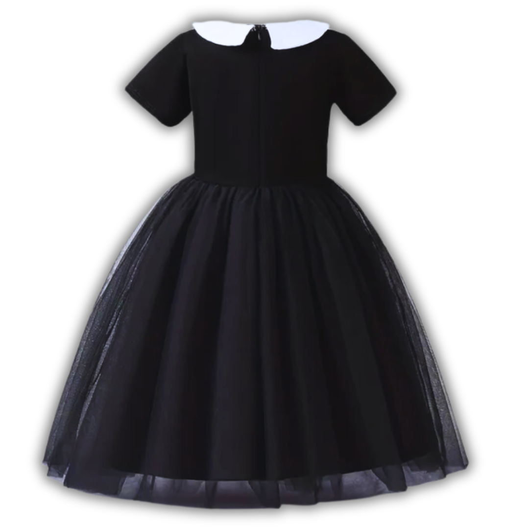 Wednesday White Collar Costume for Kids
