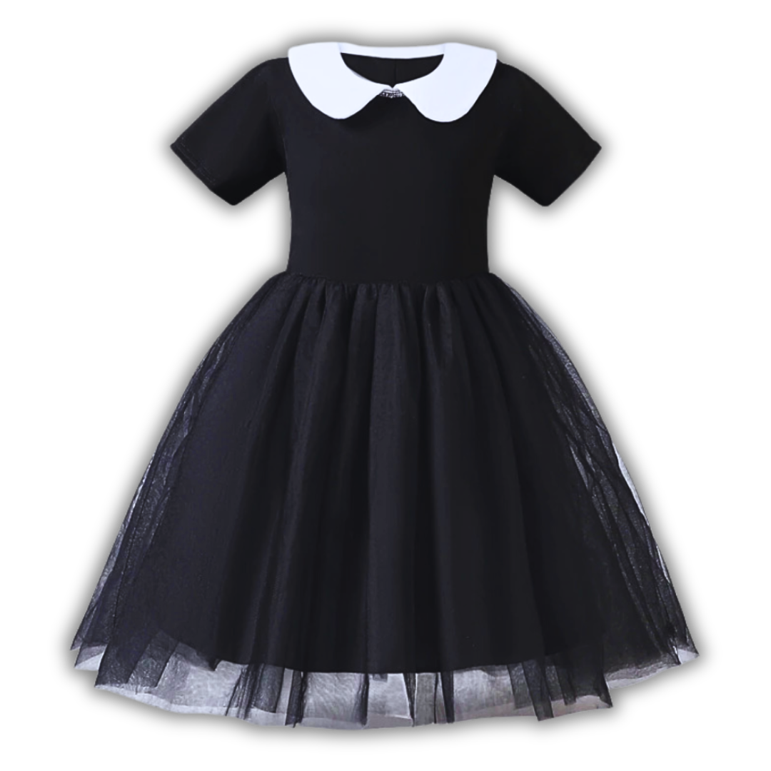 Wednesday White Collar Costume for Kids